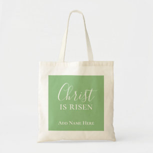 Bolsa Tote Cristo é Presente de Páscoa Verde-Cristã Personali