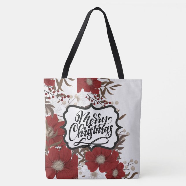 Bolsa Tote Cristo Floral Chris King (Frente)
