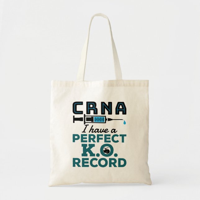 Bolsa Tote CRNA I tem um registro perfeito de K.O. (Frente)