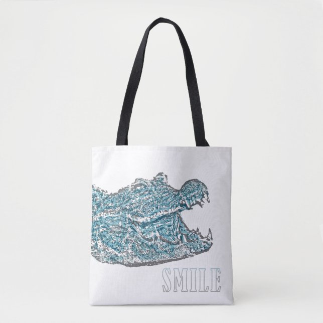 Bolsa Tote Crocodilo de Sorriso (Frente)