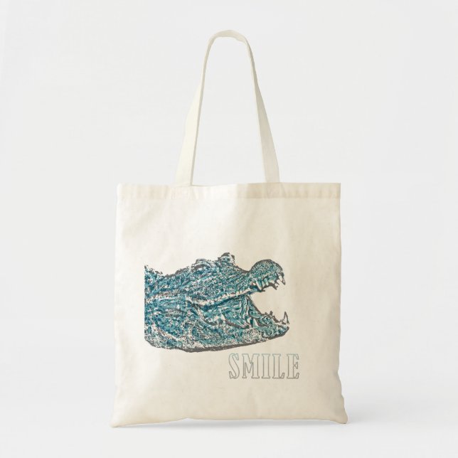 Bolsa Tote Crocodilo de Sorriso (Frente)
