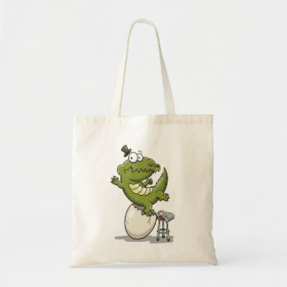 Bolsa Tote Crocodilo Saindo de um Ovo