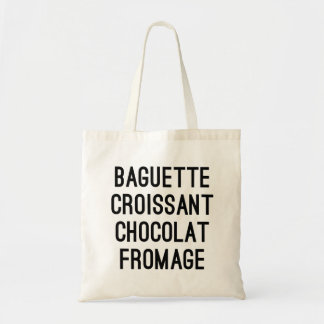 Bolsa Tote Croissant Chocolat Fromage do Baguette