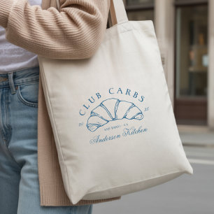 Bolsa Tote Croissant de Carboidratos do Clube Divertido Desen