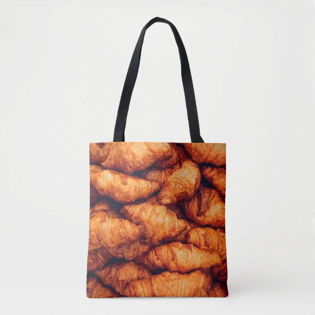 Bolsa Tote Croissants clássicos, vista superior (Frente)
