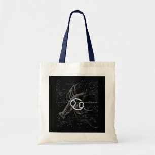 Bolsa Tote Cromo como Cancer Constelação Zodiaca Hevelius