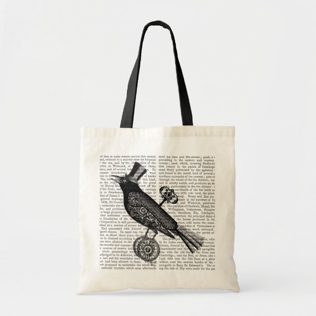 Bolsa Tote Crow Steampunk 2 (Frente)