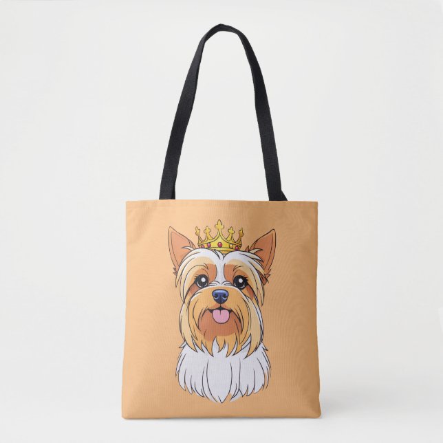 Bolsa Tote Crowned ones - Yorkie (Frente)