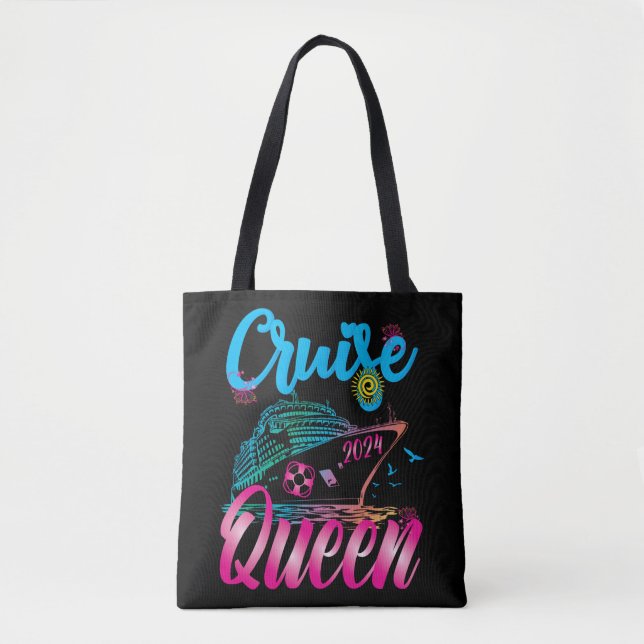 Bolsa Tote Cruise Queen Vacation 2024 Ship Vacation Cruise (Frente)
