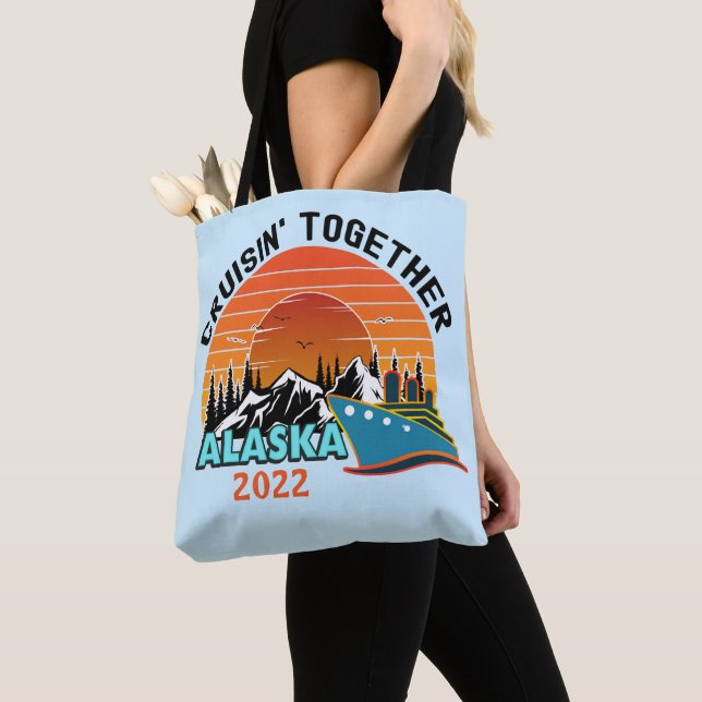 Bolsa Tote Cruisin Together Alaska Viagem Vacin  (Close Up)