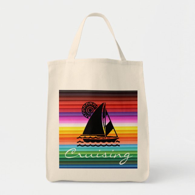 Bolsa Tote Cruising Sailboat Tote (Frente)