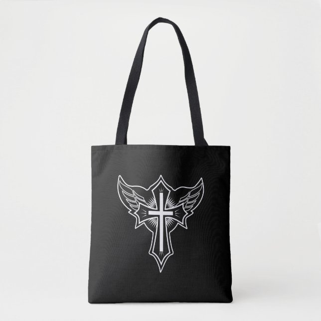 Bolsa Tote Cruz cristã (Frente)