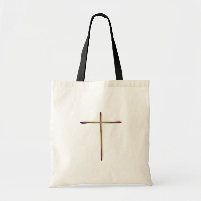 Bolsa Tote Cruz Cristã Simples Minimalista (Frente)