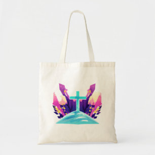 Bolsa Tote Cruz de Páscoa Cristã