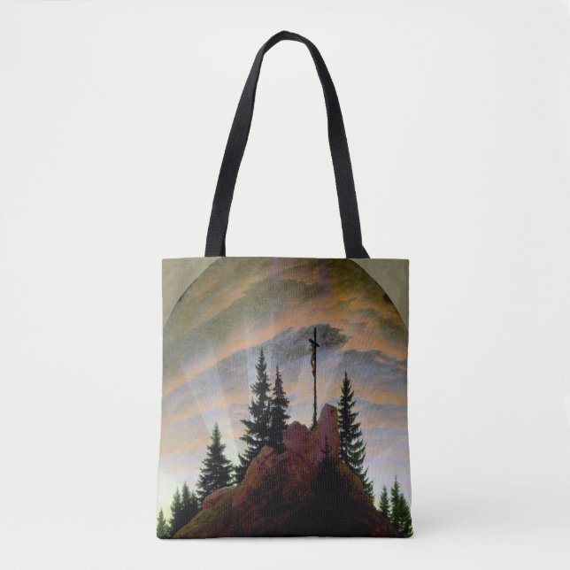 Bolsa Tote Cruz nas Montanhas, Friedrich (Frente)