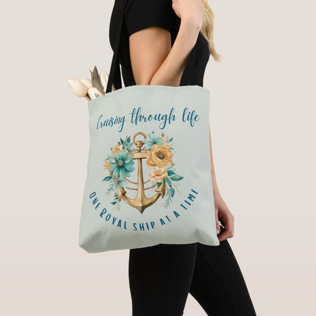 Bolsa Tote Cruzamento Royal Floral (Close Up)