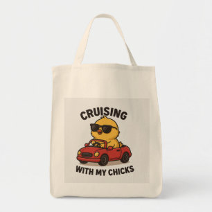 Bolsa Tote Cruzando Com Meus Pintinhos - Saco De Tote De Pint