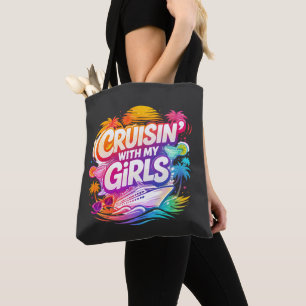 Bolsa Tote Cruzando Divertido com Minhas Amigas Cruzeiro Vaca