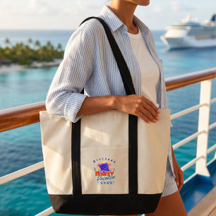 Bolsa Tote Cruzeiro em Família Pôr do Sol Laranja/Azul PERSON