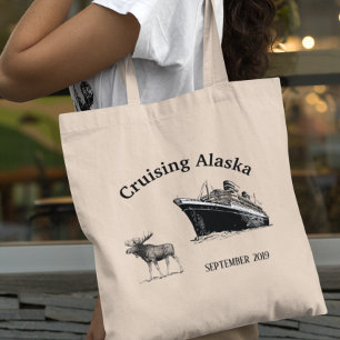 Bolsa Tote Cruzeiro Navio Cruzador do Alasca Personalizado