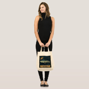 Bolsa Tote Cruzeiro Retro no Espaço Profundo