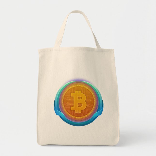 BOLSA TOTE CRYPTOCURRENY BITCOIN (Frente)
