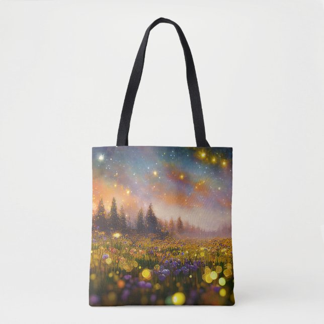Bolsa Tote Crystal Fields e Starry Skies (Frente)