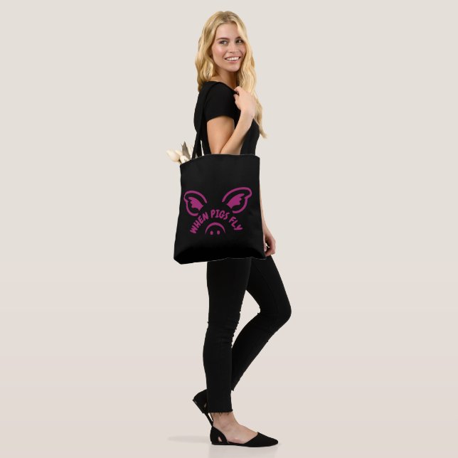 Bolsa Tote Cuando los cerdos vuelen (No(a) Modelo)