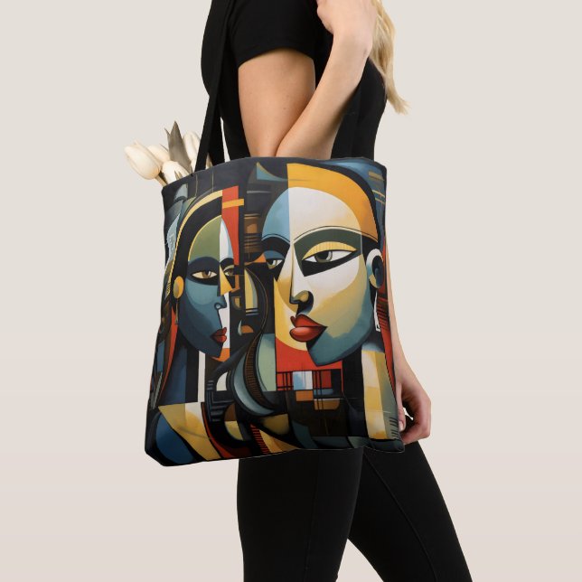 Bolsa Tote Cubismo Mulheres (Close Up)