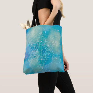 Bolsa Tote Cubo de Metatron Geometria Sagrada
