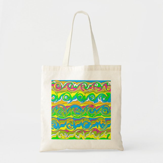 Bolsa Tote Cuckoo Abstrato Swirl (Frente)