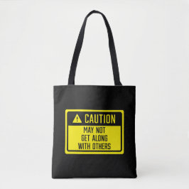 Bolsa Tote Cuidado Com Outros Sinais