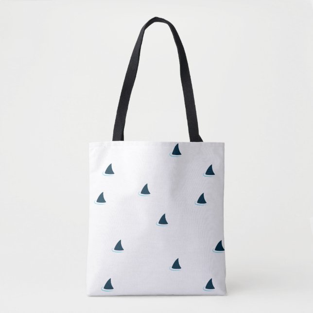 Bolsa Tote Cuidado com tubarões! (Frente)