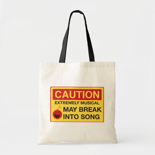 Bolsa Tote Cuidado: Extremamente Musical (Frente)