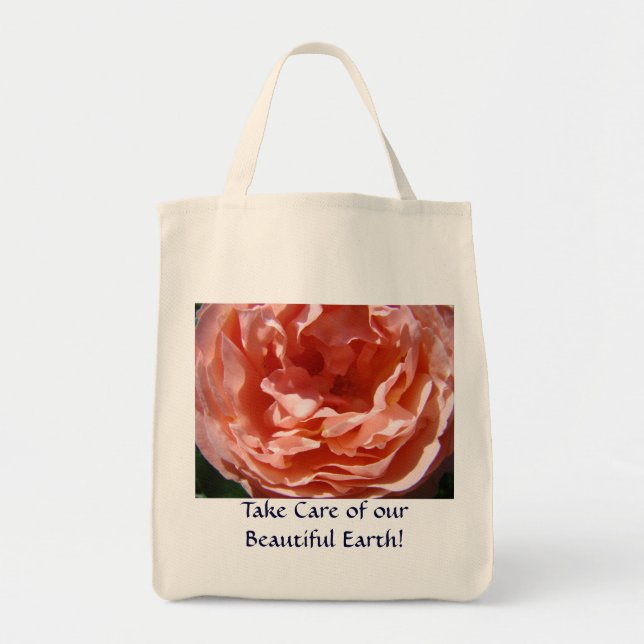 Bolsa Tote Cuide de Nossa Bela Terra! Sacolas Reutilizáveis (Frente)