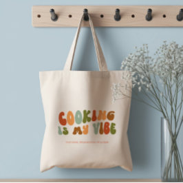 Bolsa Tote Culinária Retro Groovy é Meu Estilo, Chef, Cozinhe