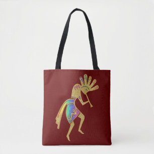 Bolsa Tote Cultura de americanos nativos - Dançando Kokopell