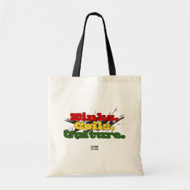 Bolsa Tote Cultura do Cabelo Preto Herança História Gráfica T