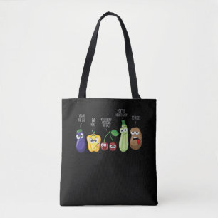Bolsa Tote Culturas Engraçadas Humor Vegan Citação Sarcástica