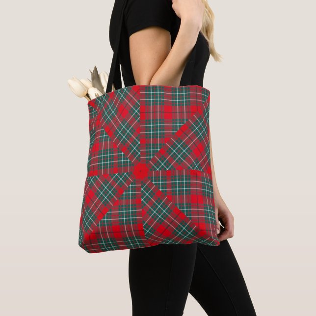 BOLSA TOTE CUMMMMING CLAN MODERN TARTAN  (Close Up)