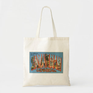 Bolsa Tote Cumprimentos coloridos do vintage do savana