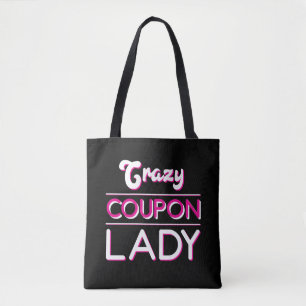 Bolsa Tote Cupão Louco Comprando Caçador de Desconto