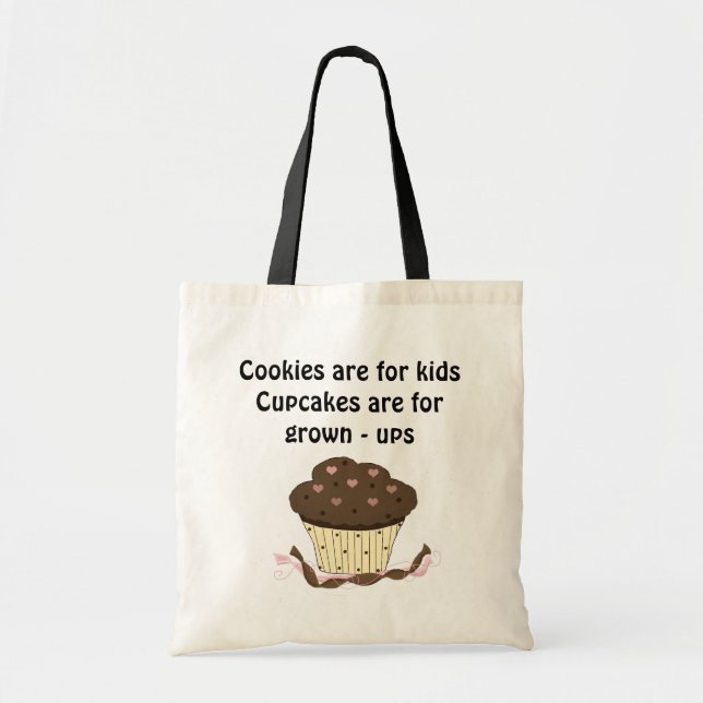 Bolsa Tote Cupcake com Dito Fofo (Frente)