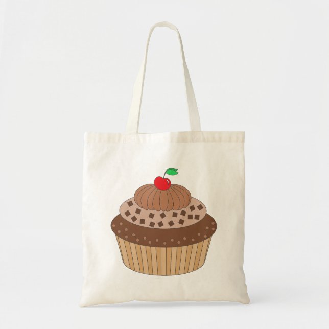 Bolsa Tote Cupcake de chocolate (Frente)
