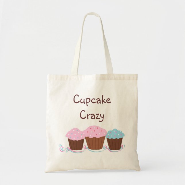 Bolsa Tote Cupcake louco (Frente)
