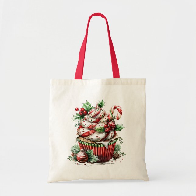 Bolsa Tote Cupcakes de hortelã-pimenta (Frente)