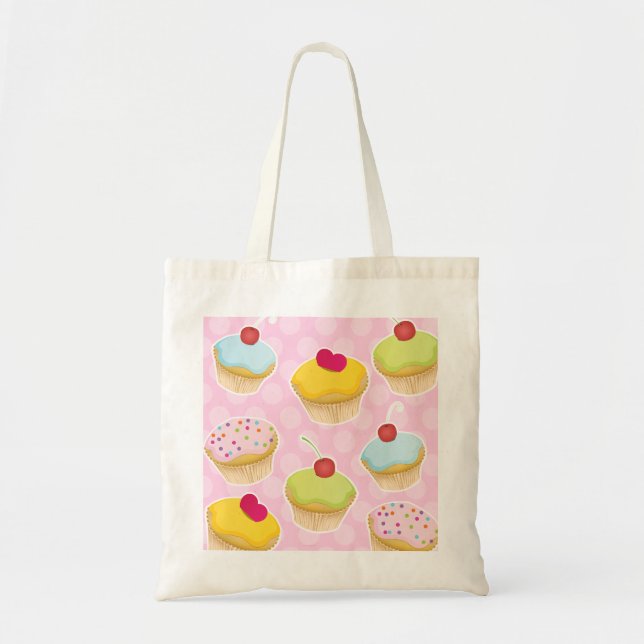 Bolsa Tote Cupcakes personalizados (Frente)