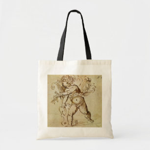 Bolsa Tote Cupido com um Violino por Domenico Campagnola