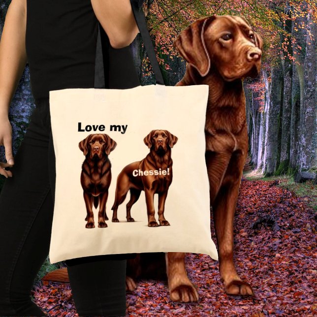Bolsa Tote Cuppy do Retriever Bay Chesapeake (Criador carregado)