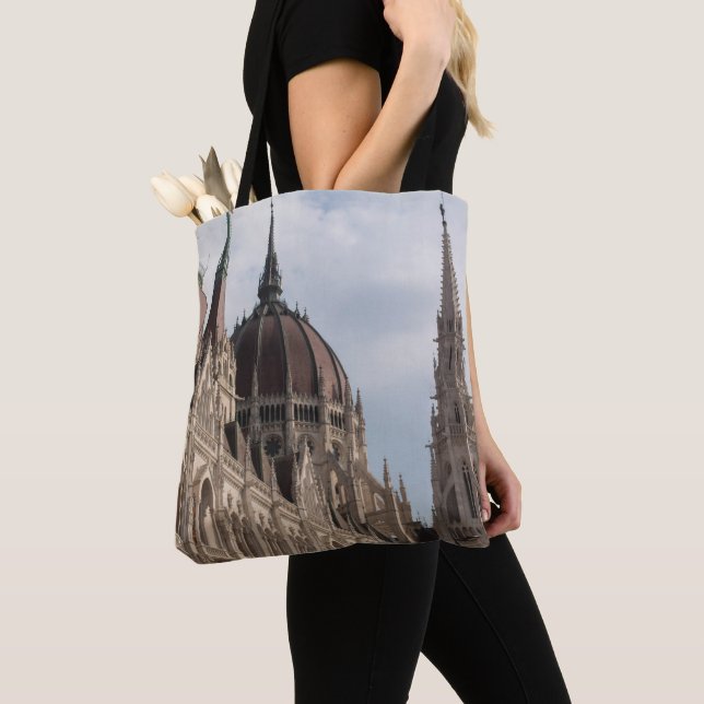 Bolsa Tote Cúpula do Parlamento de Budapeste (Close Up)